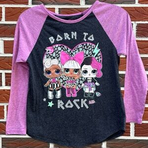 🎸✨L.O.L Surprise Regan Long Sleeve Shirt Size Medium 7-8 year